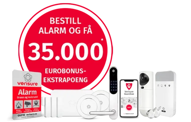 Eurobonus-poeng ved bestilling av alarm