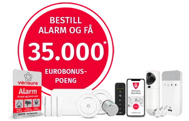 Eurobonus-poeng ved bestilling av alarm Eurobonus-poeng ved bestilling av alarm